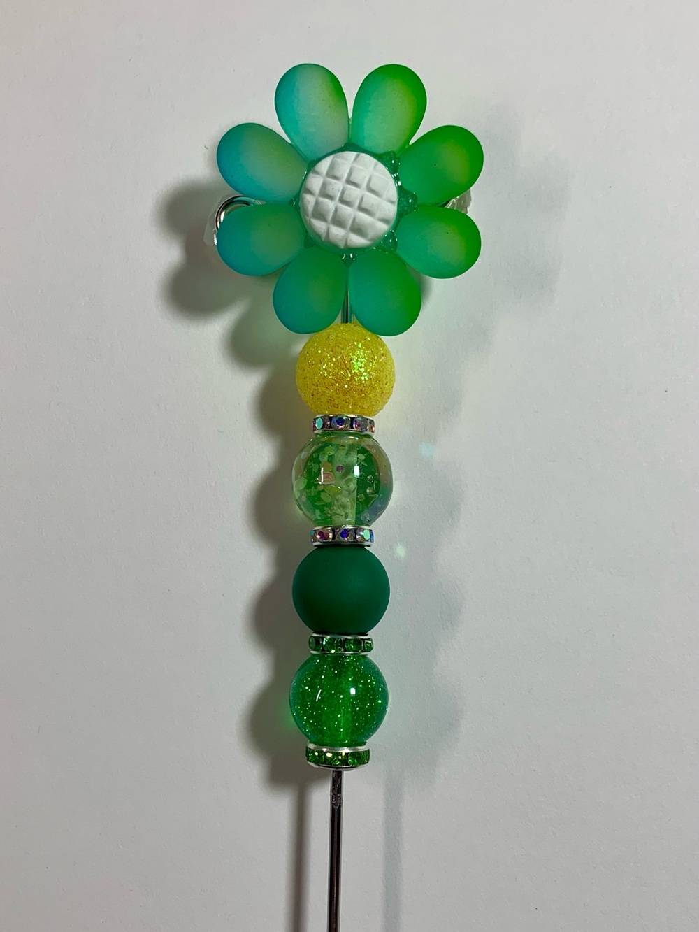 Green Flower Pokey tool - 6”